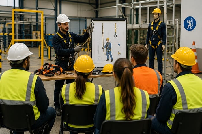 Formation à la sécurité au travail en milieu industriel